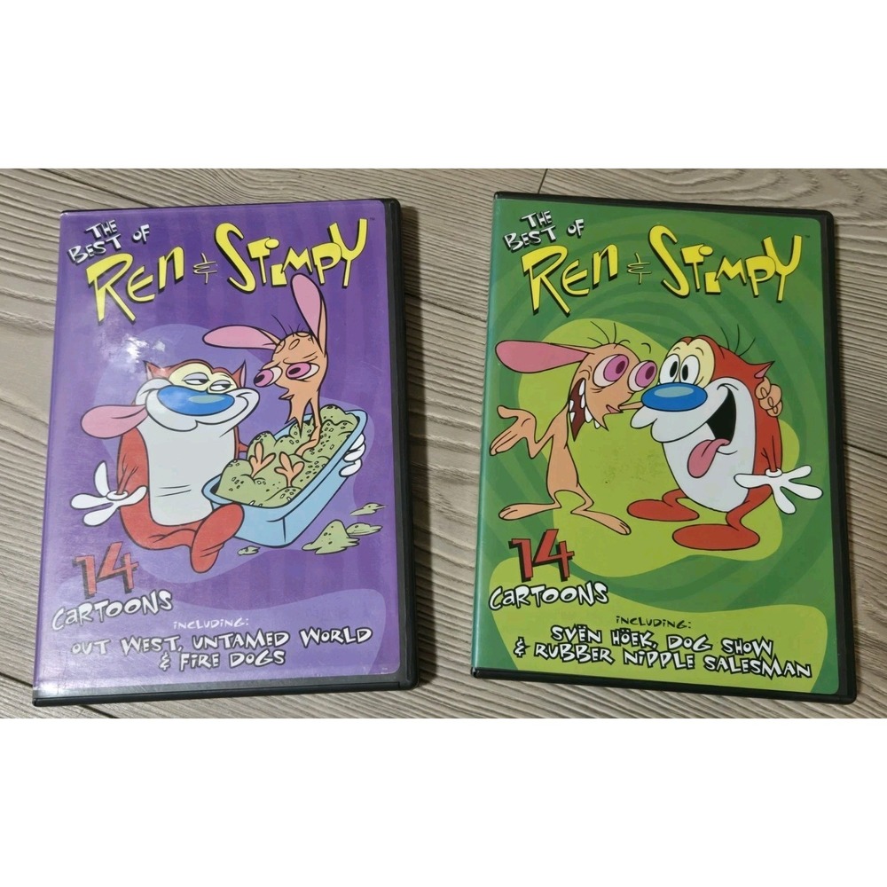 The Ren & Stimpy Show "The Best Of" 2 DVD's‎ Cartoons Nickelodeon